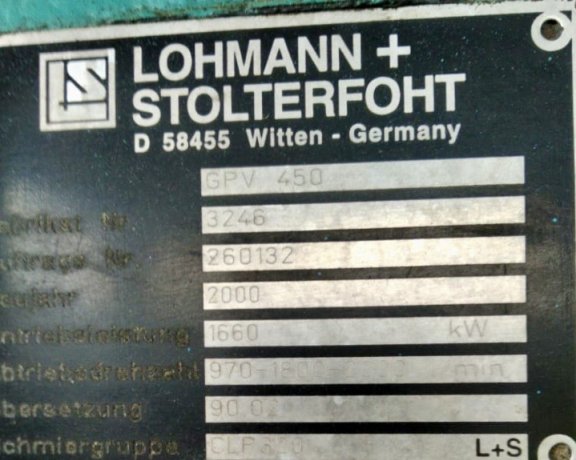 Getriebe Lohmann GPV 450